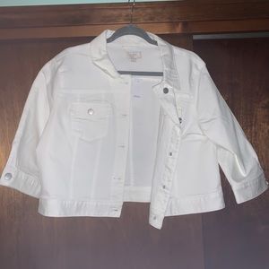White jean jacket